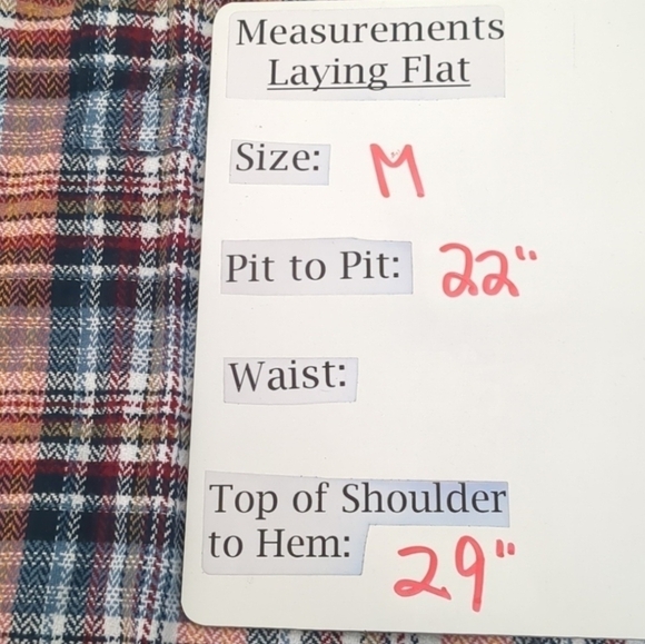 Original Penguin Red and Blue Plaid Flannel Long Sleeve Button Down Shirt - Picture 9 of 10